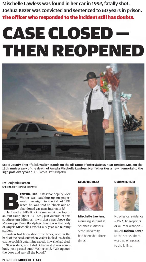 St. Louis Post-Dispatch article about Mischelle Lawless case